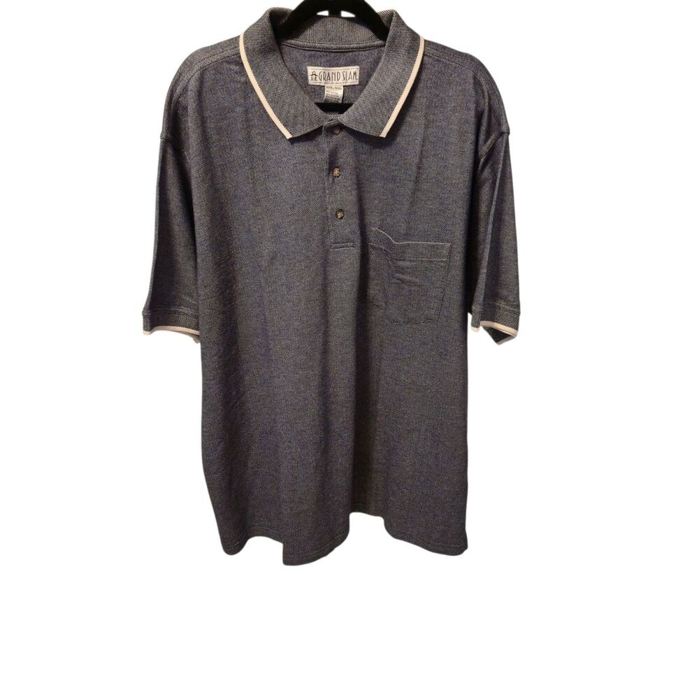 Grand Slam Polo Shirt Charcoal Mens Size XXL Munsingwear Original Penguin